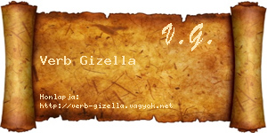 Verb Gizella névjegykártya