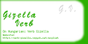 gizella verb business card
